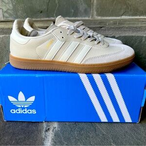 *NEW* Adidas Samba OG Aluminum Gum White Beige Shoes